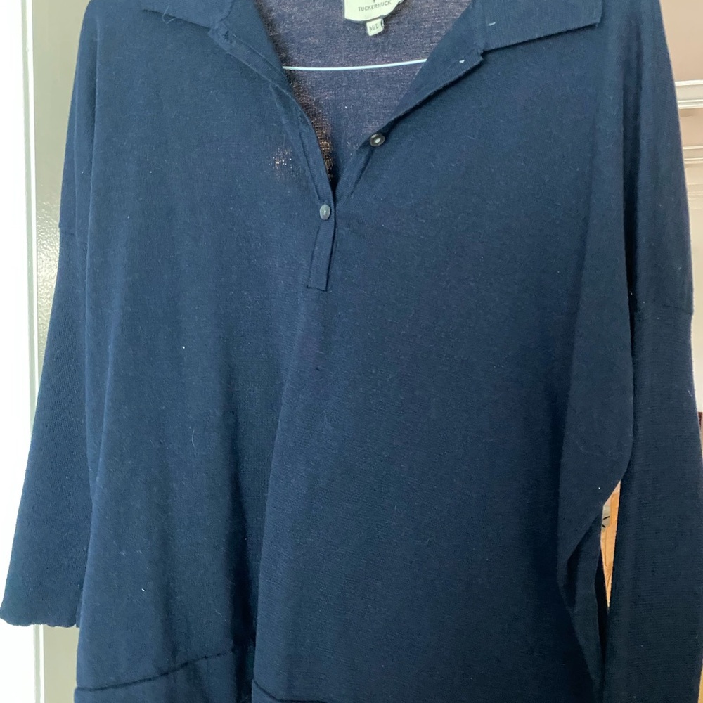Tuckernuck Clayton Navy Polo